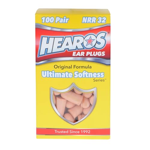 Ultimate Softness Foam Disposable Earplugs (Beige / 100 pair (Pack of 1))