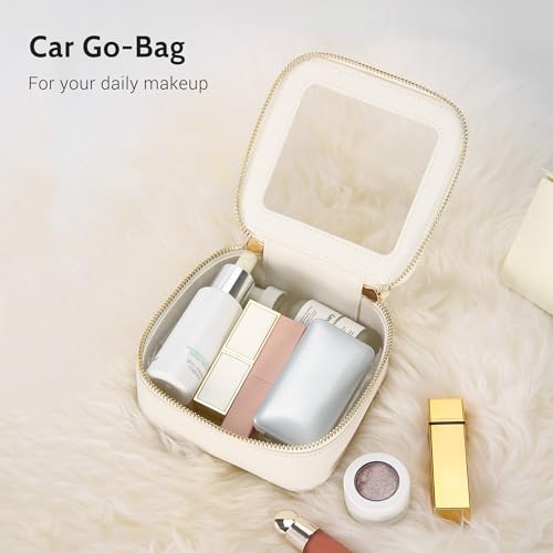 Clear Makeup Bag Set (Off-White / Compact Duo)