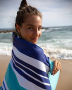 Quick Dry Microfiber Beach Towel (Wow Ocean / Family Size 72x72")