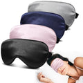 4 Pack Silk Sleep Mask (003 Black&pink&blue&grey)