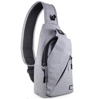 Travel Sling Bag. Compact Crossbody Bag (Gray)
