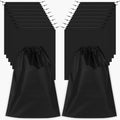 18 Pack Shoe Bags for Travel (Black)