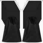 18 Pack Shoe Bags for Travel (Black)
