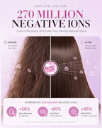Hair Dryer with Diffuser for Curly Hair (Pink)