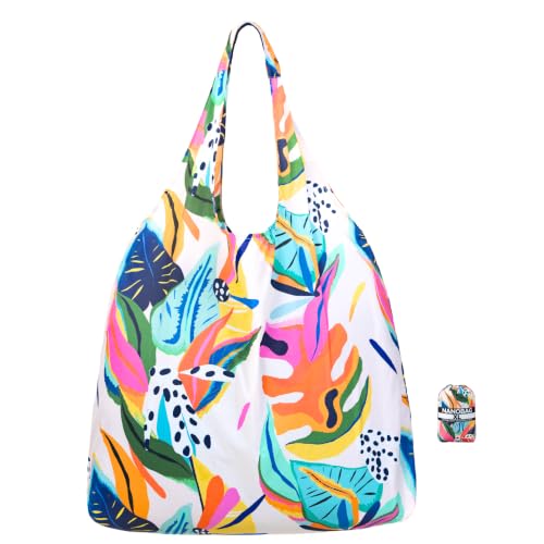XL 25L Tote Foldable Packable Reusable Grocery Shopping Bag (Vividgarden)