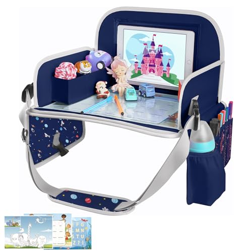 Car Seat Tray for Kids (Navy Space)