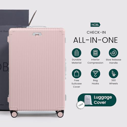 Zipperless Check in Suitcase (Blush)