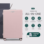 Zipperless Check in Suitcase (Blush)