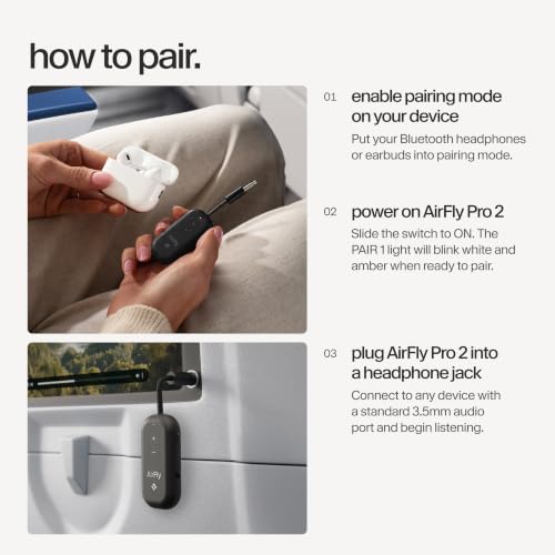 AirFly Pro 2 Bluetooth Adapter (Black / AirFly Pro 2)