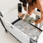 Pack n Play Sheets (Snowy Forest / 38X26 Inch)