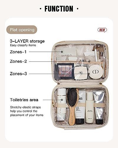 Toiletry Bag with Hanging Hook (A-Beige)