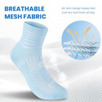 Ankle Compression Socks Women Men Plantar Fasciitis Relief 3 Pairs (Medium / Macaron-pink+purple+blue(3 Pairs))