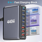 440W USB C Charger Block (Black-440W)