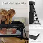 Kinderkraft Cami 3 in 1 Convertible Travel Cot Gray (Grey)