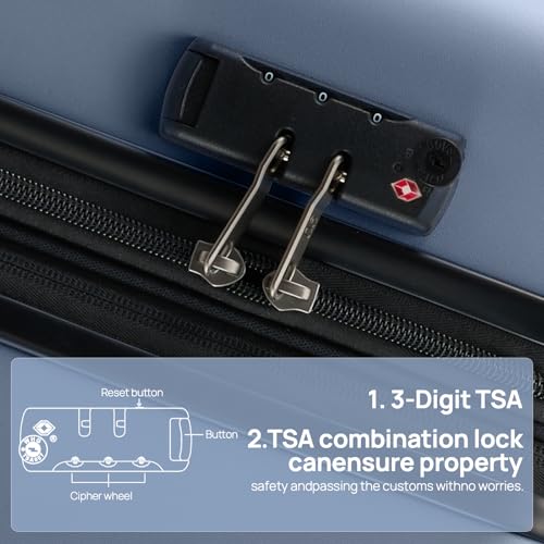 Large Checked Luggage 28 Inch (01-Blue (Andes) / Checked 28-Inch)