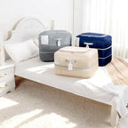 Comforter Storage Bag (Navy Blue / 110L (2-Layer Compression))
