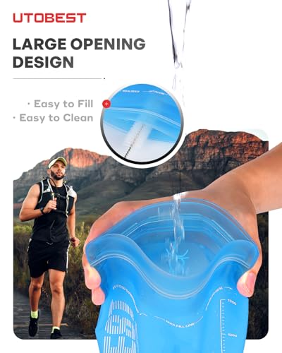 Water Bladder 3L Hydration Bladder for Hiking Backpack (Blue-3L)