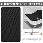 29 Inch Checked Luggage with Expansion and Side Opening (Dark Black / 29 Inch)