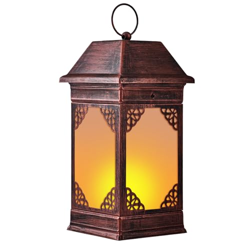 15.5" Solar Lanterns Outdoor Waterproof (Carved)