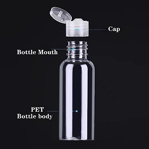 5 Pack 3.4oz Empty Plastic Travel Bottles for Toiletries TSA Approved Leak Proof Squeezable Travel Size Containers Travel Essentials Accessories