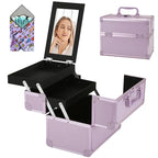 Makeup Train Case (Purple)