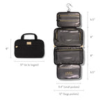LAURA GELLER Quilted Folding Travel Makeup Bag