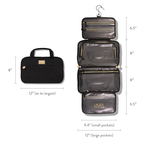 LAURA GELLER Quilted Folding Travel Makeup Bag