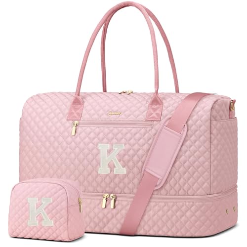 Letter Weekender Bags for Womens (91-Pink K / Large)