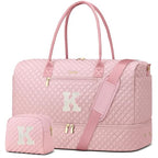 Letter Weekender Bags for Womens (91-Pink K / Large)