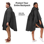 Rain Poncho for Adults with Zipper (One Size / Antique Foliage)