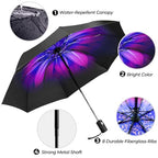 Compact Travel Umbrella ((Orchid))