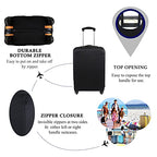 Travel Luggage Cover Fits 18 (S / Black)