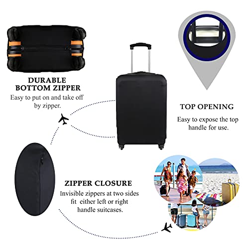 Travel Luggage Cover Fits 18 (S / Black)