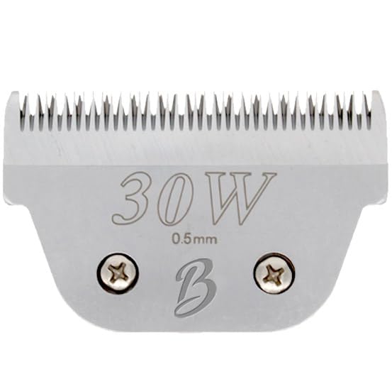 Detachable A Series Wide 30 Blades for Dog Grooming Cuts Length 1 (30W (1/50" - 0.5mm))