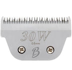 Detachable A Series Wide 30 Blades for Dog Grooming Cuts Length 1 (30W (1/50" - 0.5mm))