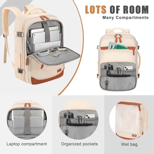 50L Travel Backpack (Beige / X-Large)