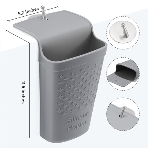 Heat Resistant Silicone Hair Iron Mat and Pouch (1 Pack / Gray)