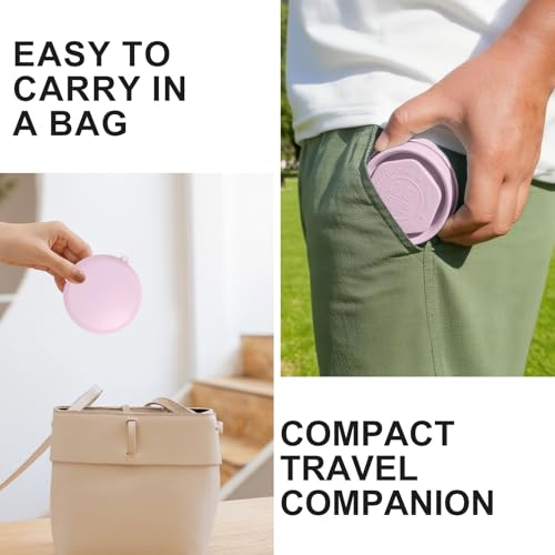 Collapsible Cup with Lid (Light Purple)