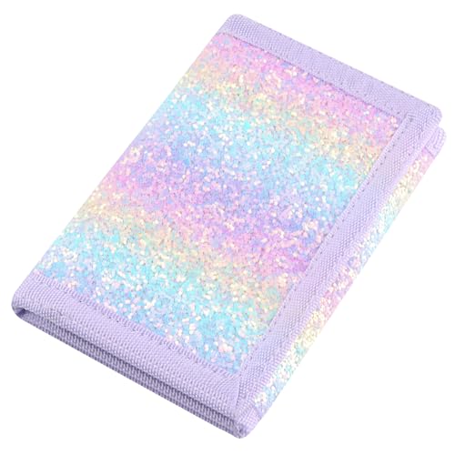 RFID Blocking Canvas Wallet for Men and Women (Rainbow3)