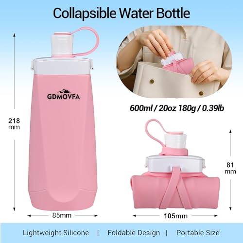 Collapsible Water Bottles (Pink)