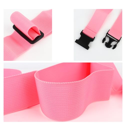 80In Luggage Straps for Suitcase Travel Long Belt Accessories (2Pcs Pink / 80 In Fix)