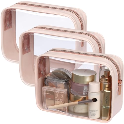 TSA Approved Toiletry Bag (Beauty Nude Pink / Medium Set)