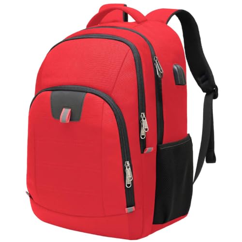 Laptop Backpack for Men (Large / Red)