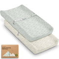 2 Pack Organic Changing Pad Covers for Girl (Daisies / 100% Cotton)