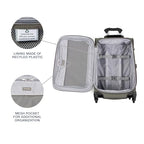 Maxlite 5 Softside 2pc Set Expandable Carry On Luggage with 4 Spinner Wheels (2-Piece Set (21/Tote) / Slate Green)