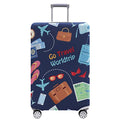Travelkin Luggage Covers For Suitcase Tsa Approved Suitcase Cover Protector (Go Travel-Trip / S)
