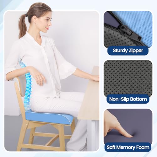 Seat Cushion Chair Pad (Lightblue / X-Large)