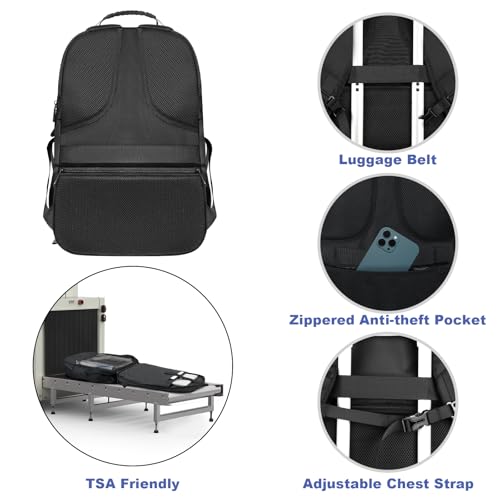 Extra Large Backpack for Men (Black / 18.4 Inch (22''x15''x12''))