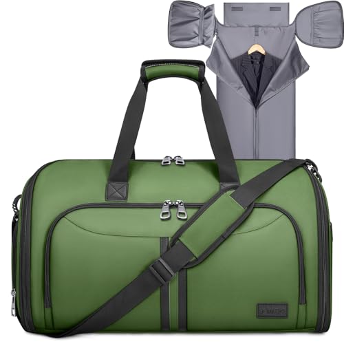 Garment Bags for Travel (Green / Convertible)