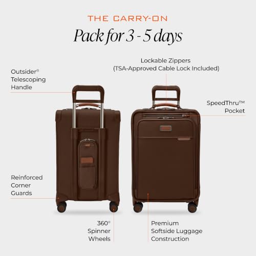 Essential 22" Carry On Expandable Spinner (Chocolate / 22" Carry-On)